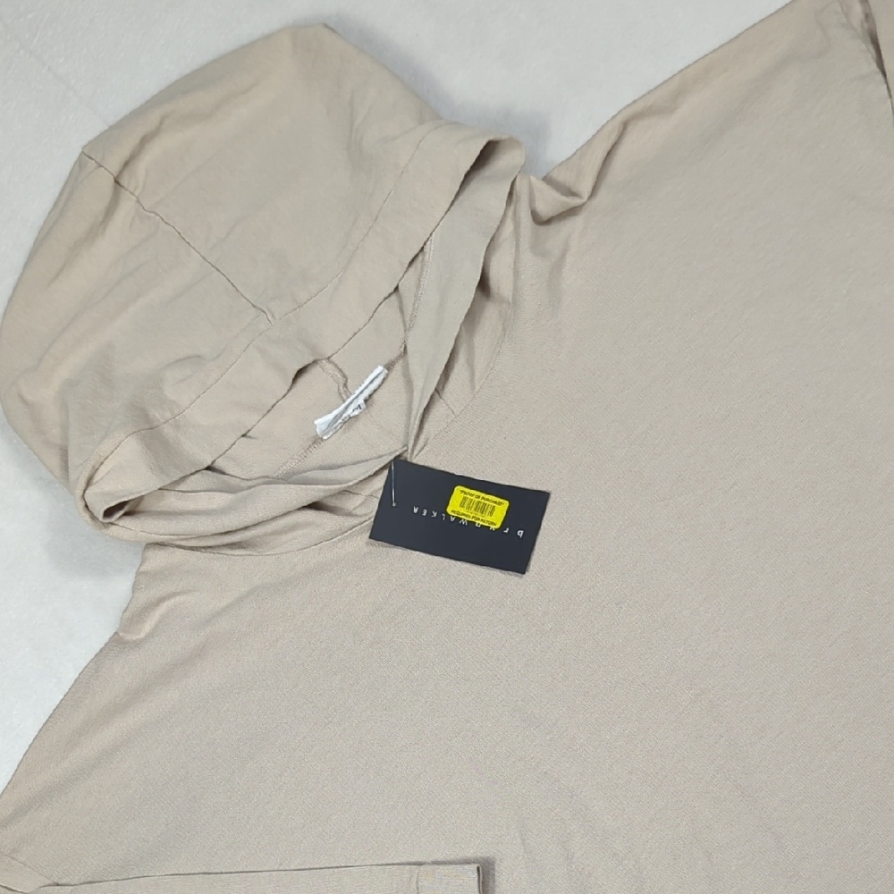 NEW Bryn Walker Frank Shirt‎ 3/4 Sleeve Oversized Hoodie Women's Size Medium